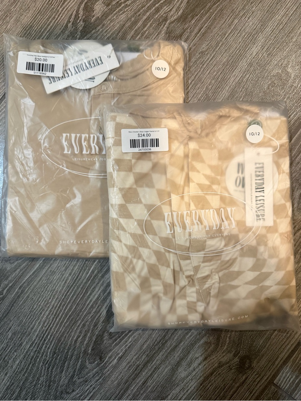 Everyday Leisure Two Neutral Beige Tops - Packaged